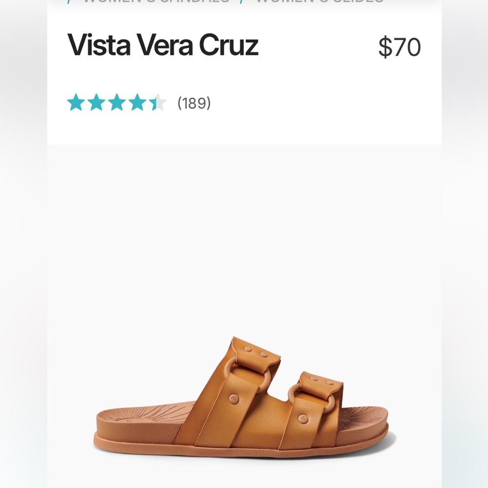 Reef Mustard Slide Sandals